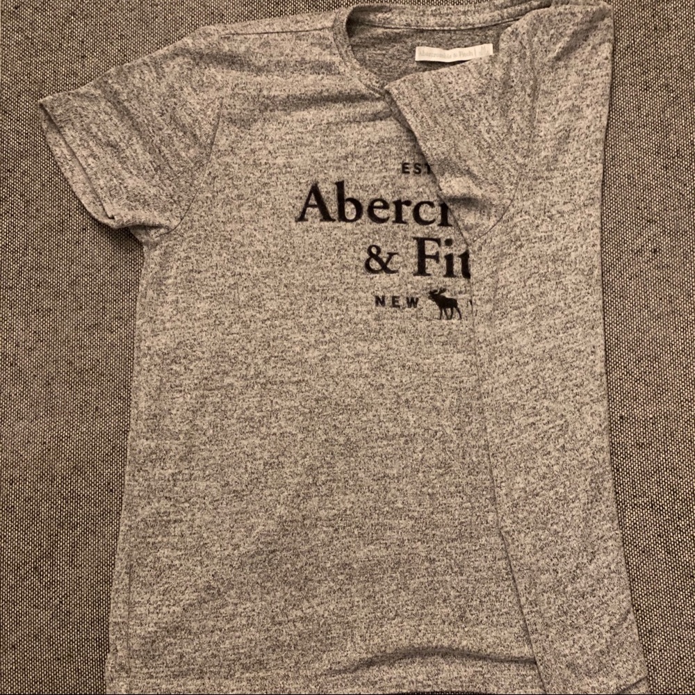 Grey Soft Abercrombie & Fitch T-Shirt